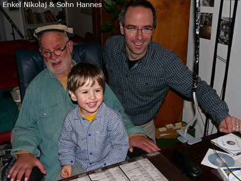 Franz mit Enkel Nikolaj & Sohn Hannes